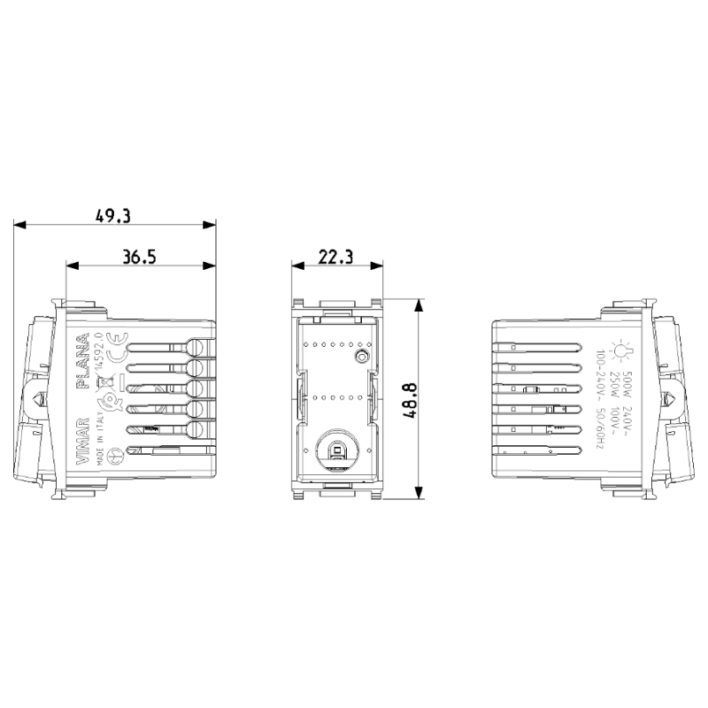 Wechselschalt.IoT-Verbindung-Mechanismus 14592.0 Plana Vimar