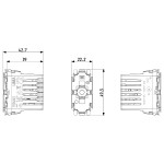 IoT-verbundener Rollladenmechanismus VIMAR LINEA 30804