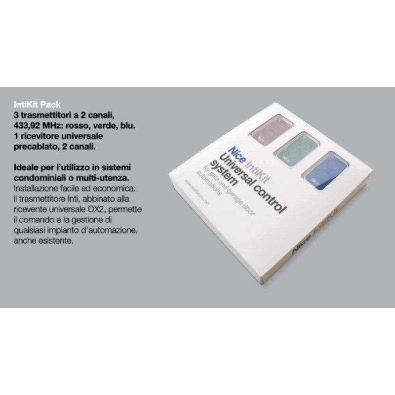 Schönes IntiKit 3 Inti 2-Kanal Fernbedienungen und OX2 Empfänger