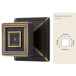 Opera Linea Calì Zugknopf mit Rosette neoklassizistischer Vintage-Stil