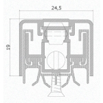 Zugluft für Türen Comaglio 1370NS NO SOUND Series Verschiedene Größen