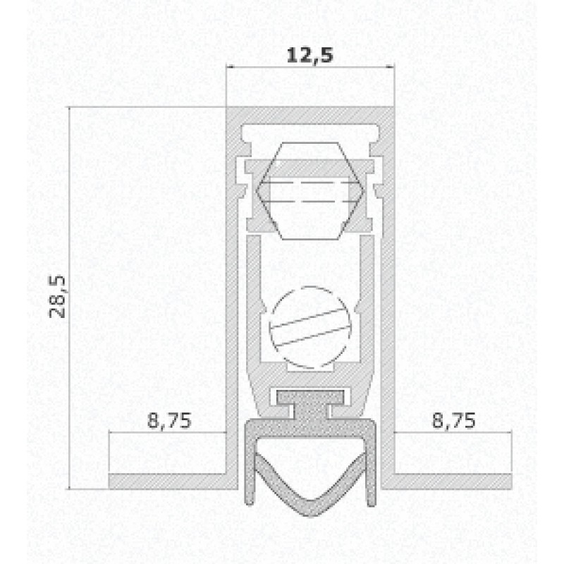 Zugluft für Türen Comaglio 1800 Pressure Series Verschiedene Größen