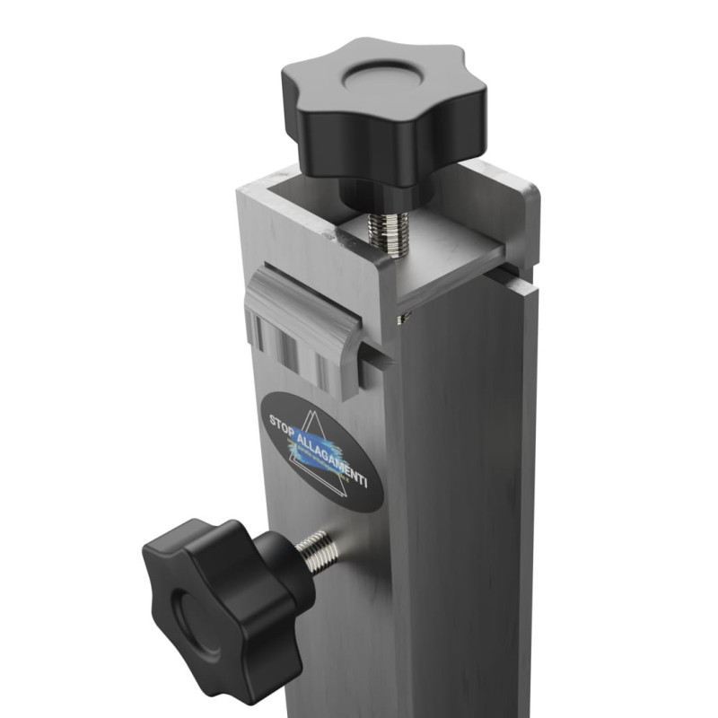 Günstiges Hochwasserschutzsystem aus Holz und Aluminium Komplettset