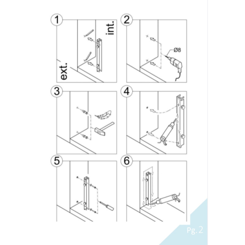 Hochwasserschutz aus Aluminium für Tür und Garage DIY Montageset