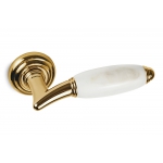 Paros Türgriff auf Rosette aus italienischem Marmor, ausgewählt von Mandelli1953