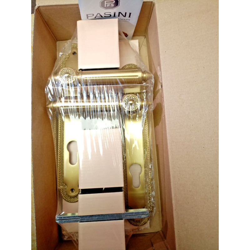 Patrizio Classique PFS Pasini für Messing Türgriff auf Platte