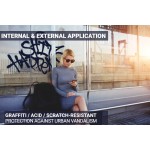 Anti-Kratz-Folie Reflectiv AGI 100 – Anti-Graffiti und urbaner Vandalismus