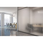 Gestreifte selbstklebende Fensterfolie Reflectiv INT 245 mit 45-mm-Linien