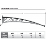 Shelter OldStyle Coverage Satin Auskragung 0.75m Königlichen Pat