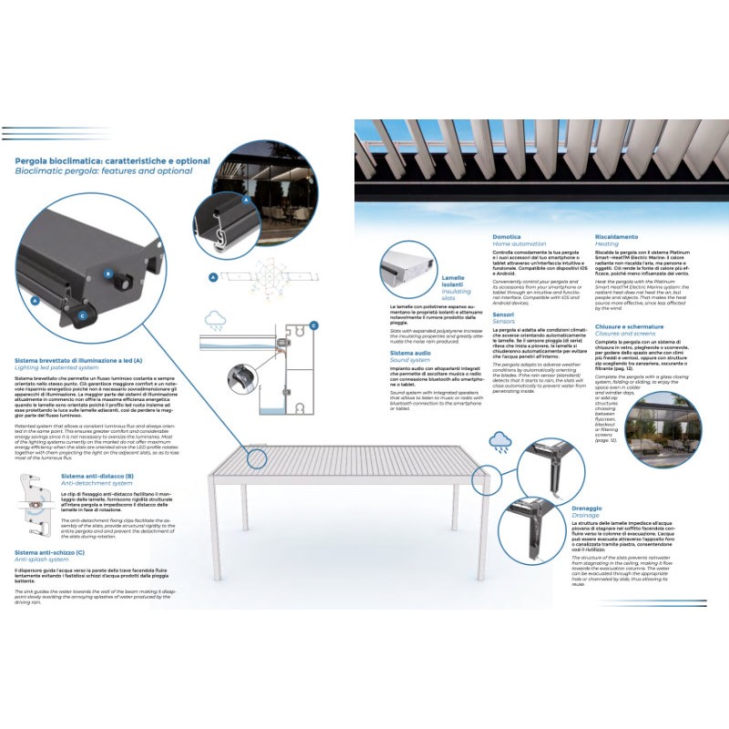 Bioklimatische Pergola Velia Effezeta System Light Experience