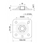 Kleiner Teller Einstellbar für Cardini Gate Schaukel Combiarialdo