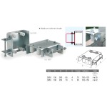 Führungsplatten zur Befestigung mit Halterungen für Schiebetore