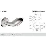 Drehknöpfe aus Edelstahl Oval 258 Reguitti