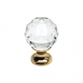 Möbelknopf Linea Calì Crystal OZ mit Swarowski-Kristallen
