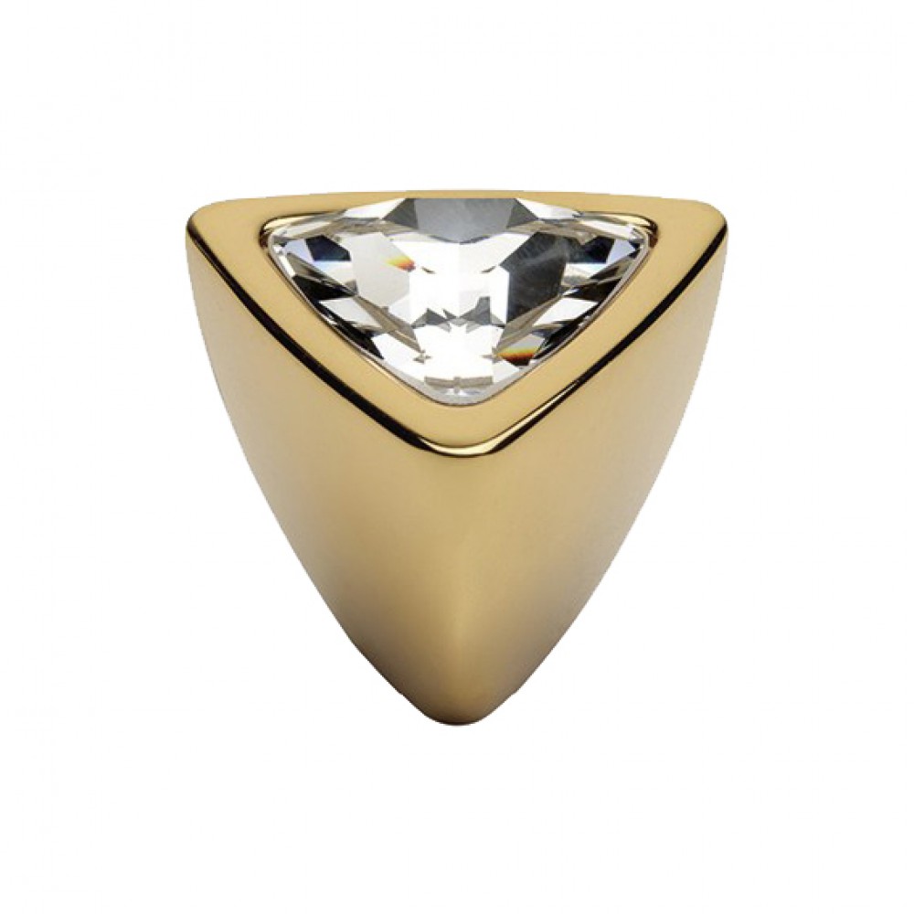 Mobil Linea Cali Knopf Kristall COMET PB OZ mit Swarowski Oro Zecchino