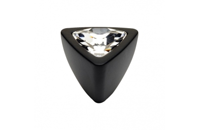 Mobil Linea Cali Knopf Kristall COMET PB VE mit Swarowski Matt Black
