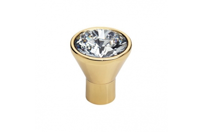 Mobil Linea Cali Knopf Kristall-Diamant-OZ Swarowski® mit reinem Gold