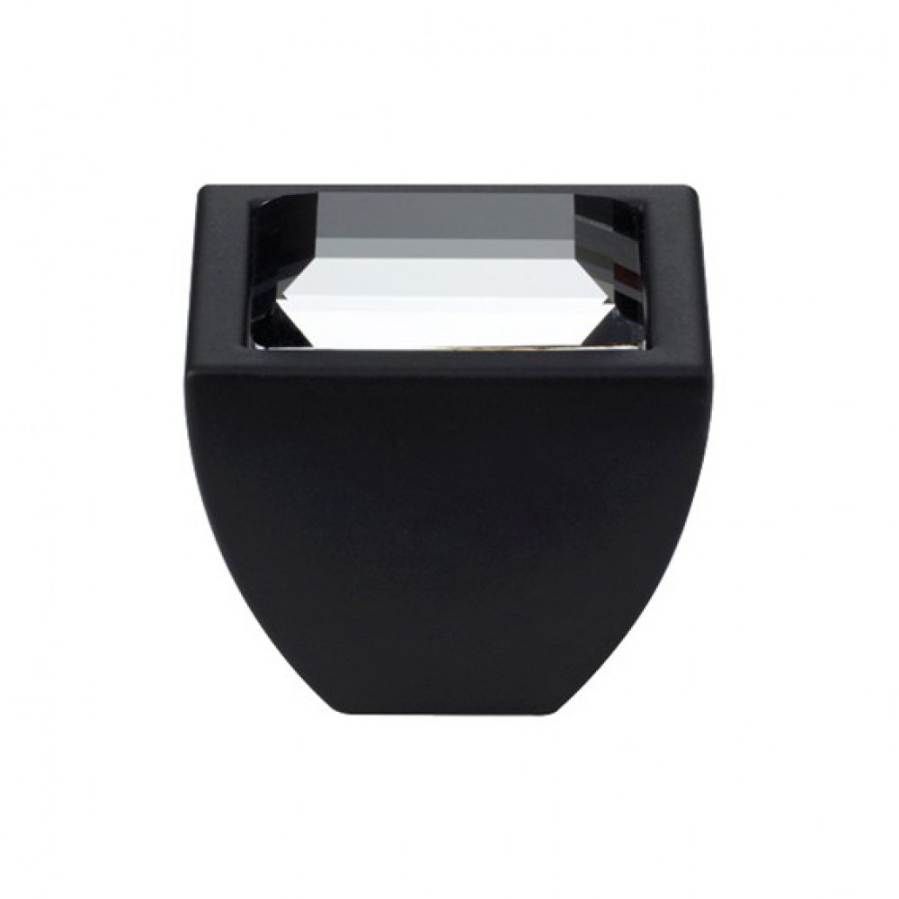 Mobil Linea Cali Knopf Kristall Elios Kristall PB mit Swarowski® Matt Black
