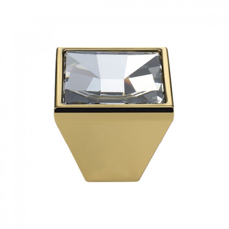 Mobil Linea Cali Spiegel PB Knopf mit Kristallen Swarowski® Oro Zecchino