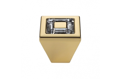 Knopf Linea Cali Mobil Ring Kristall PB mit Kristallen Swarowski® Oro Zecchino