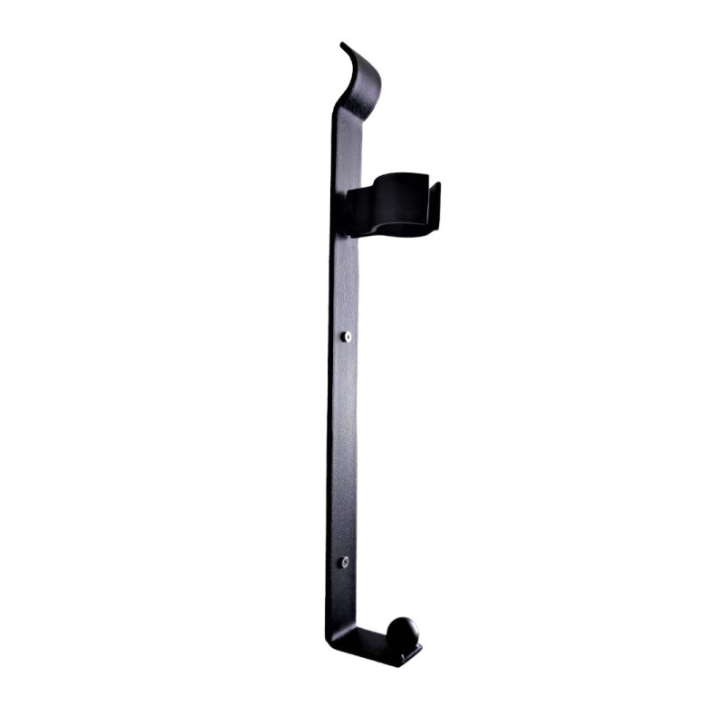 Wandflaschenhalter aus schwarzem Stahl für klassische Weinflaschen Giove