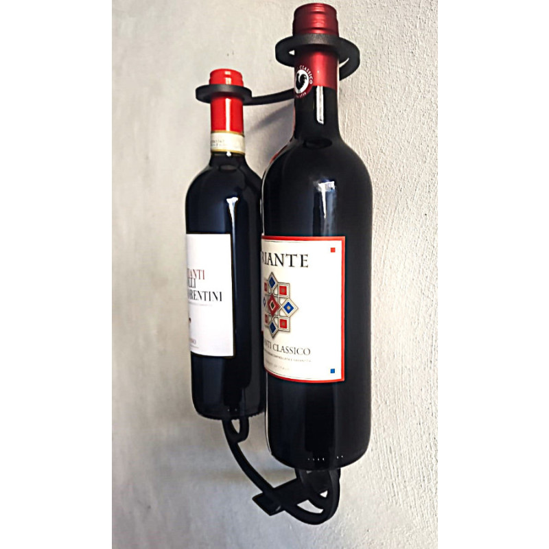 Wein- und Sektflaschenhalter Made in Italy aus Stahl und Eisen Drinko