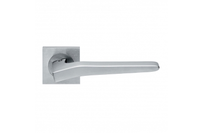 Taken Entwurf Manital Satin Chrome Paar Handgriffe am Rosetta