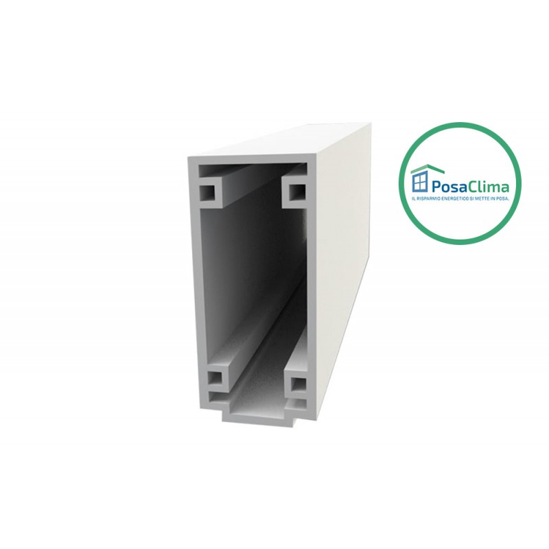 Kleine untere Traverse PosaClima extrudiertes PVC-Boxprofil