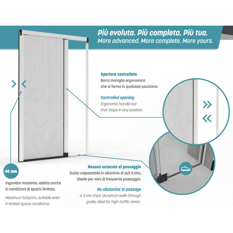 Proxima Effezeta Seitliches Insektenschutzgitter mit Kettenführung