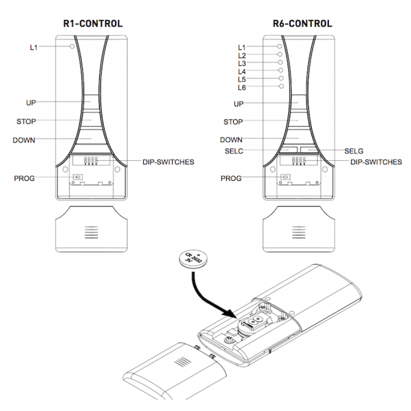 R-Control Gelb Comunello Mowin Funk 434,15 MHz