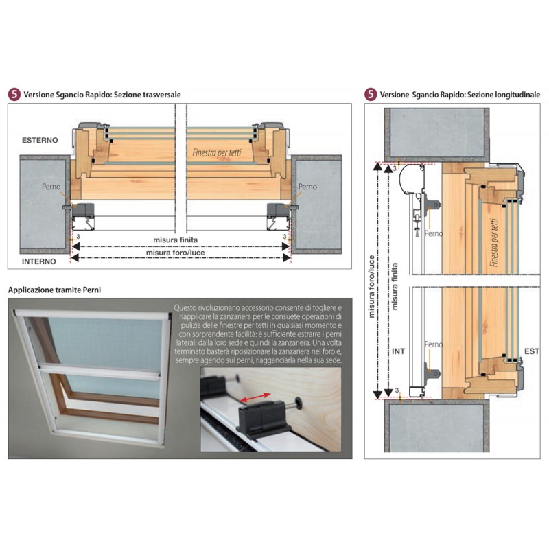 Revolux durch Bettio Quick Release Klick-Klack 40 Scheiben vertikale Feder