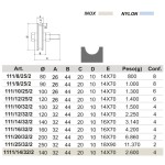 Torrad mit Rundrille Nova-Ferr mit Bolzen 1 Lager