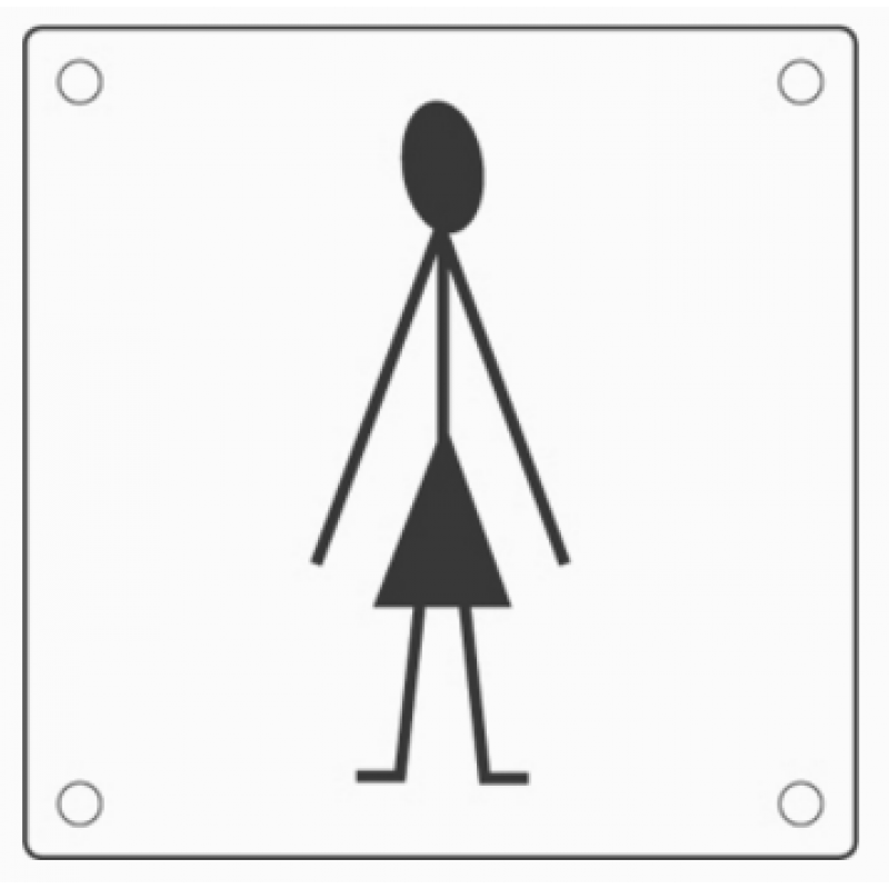 PBA 2032 Einsteigloch Paar WC in Edelstahl AISI 316L