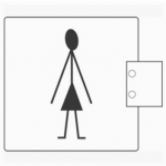 PBA 2032 Einsteigloch Paar WC in Edelstahl AISI 316L