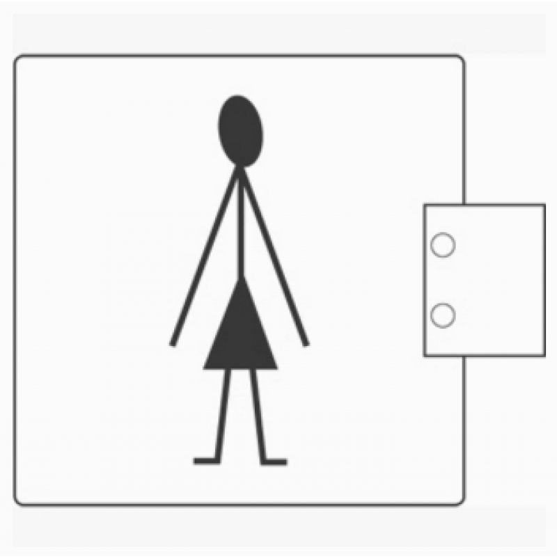 PBA 2032 Einsteigloch Paar WC in Edelstahl AISI 316L