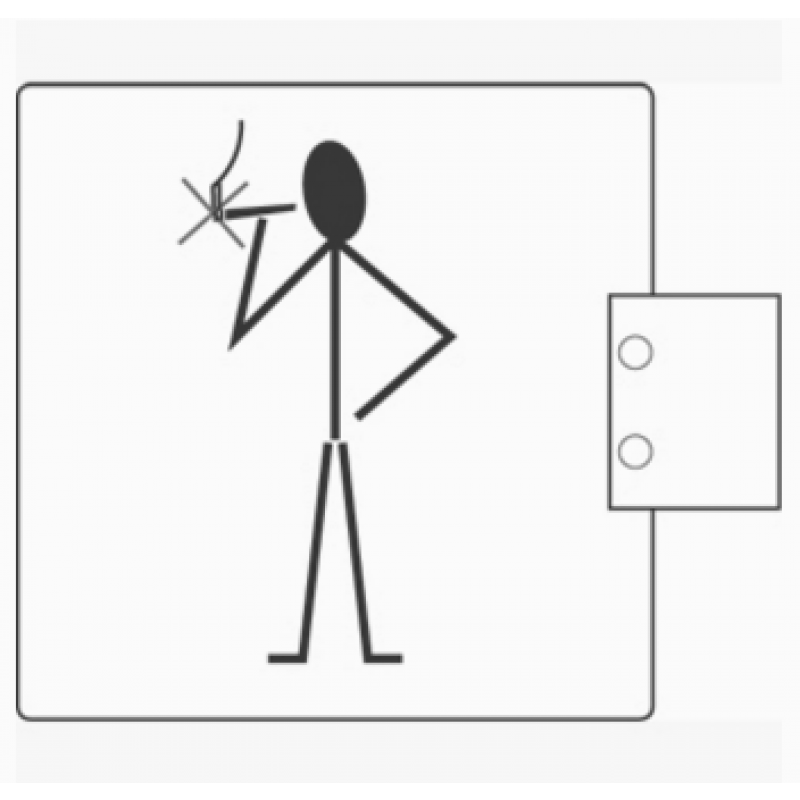 PBA 2032 Einsteigloch Paar WC in Edelstahl AISI 316L