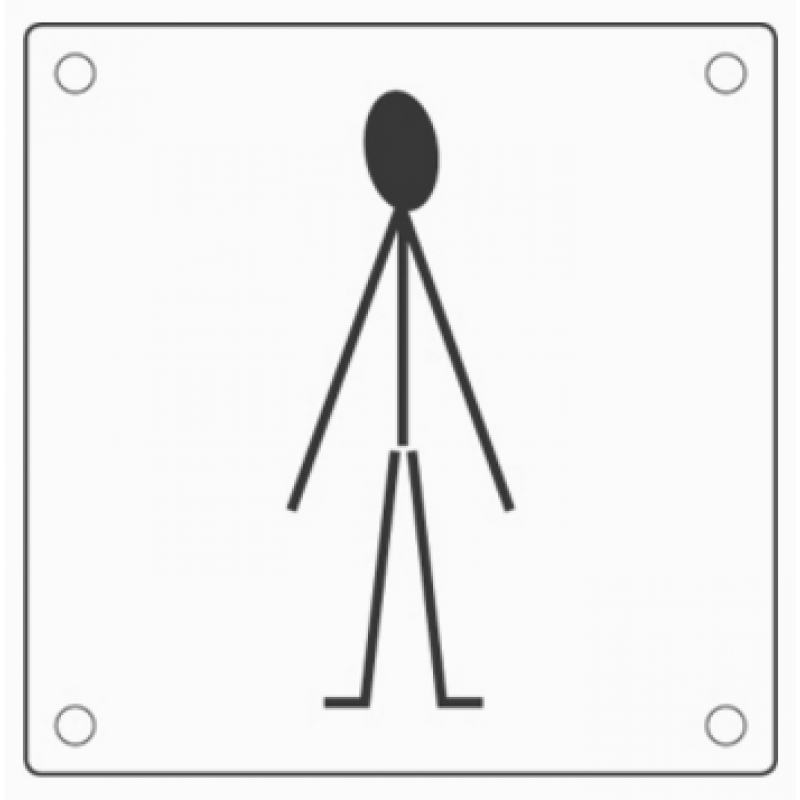 PBA 2032 Einsteigloch Paar WC in Edelstahl AISI 316L