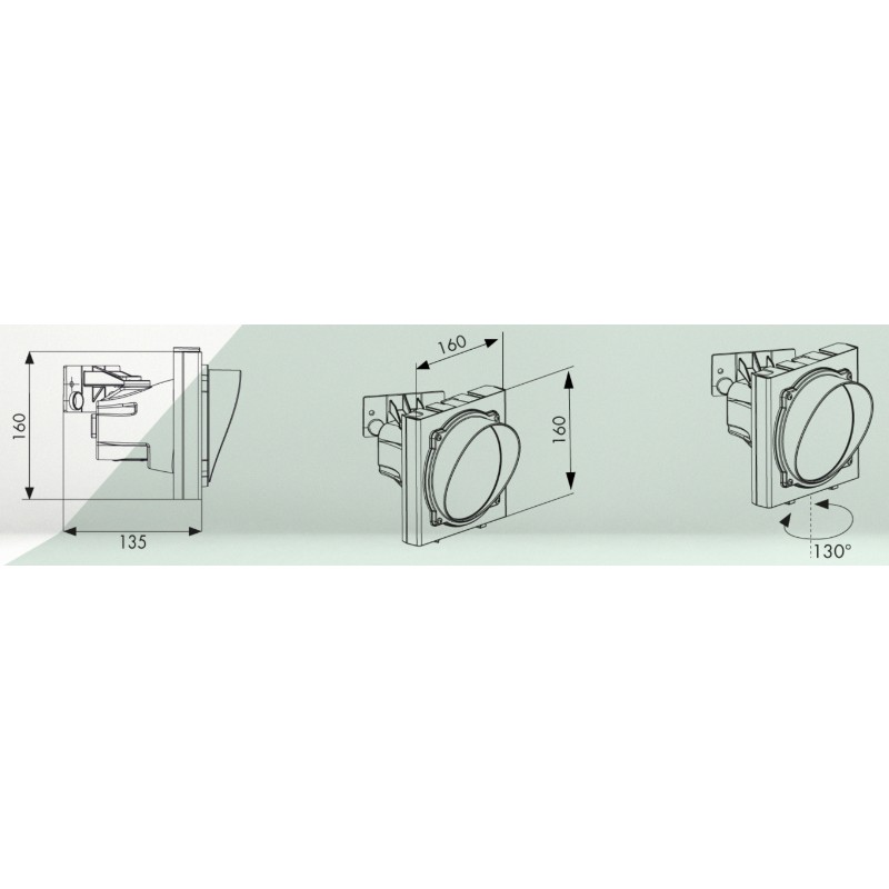 LED Ampel Nylonkörper für die Zugangskontrolle
