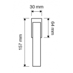 Sintesi Mesh Fenstergriff für Drehkippfenster Linea Calì Crystal