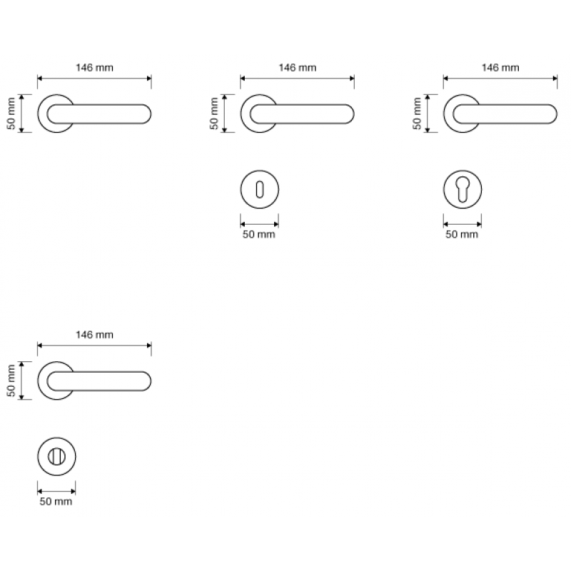 Sissi Vergoldet Türgriff auf Rosette Linea Calì Vintage