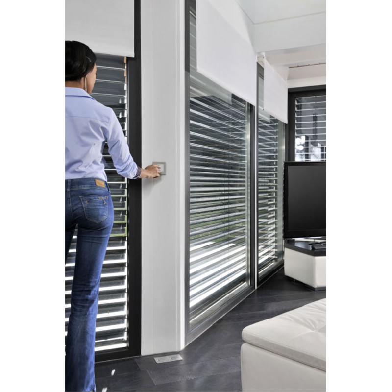 Smoove Silver Somfy Wireless Wall Control 1 RTS-Funkkanal