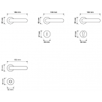Soleil Patinè Türgriff auf Rosette Linea Calì Vintage