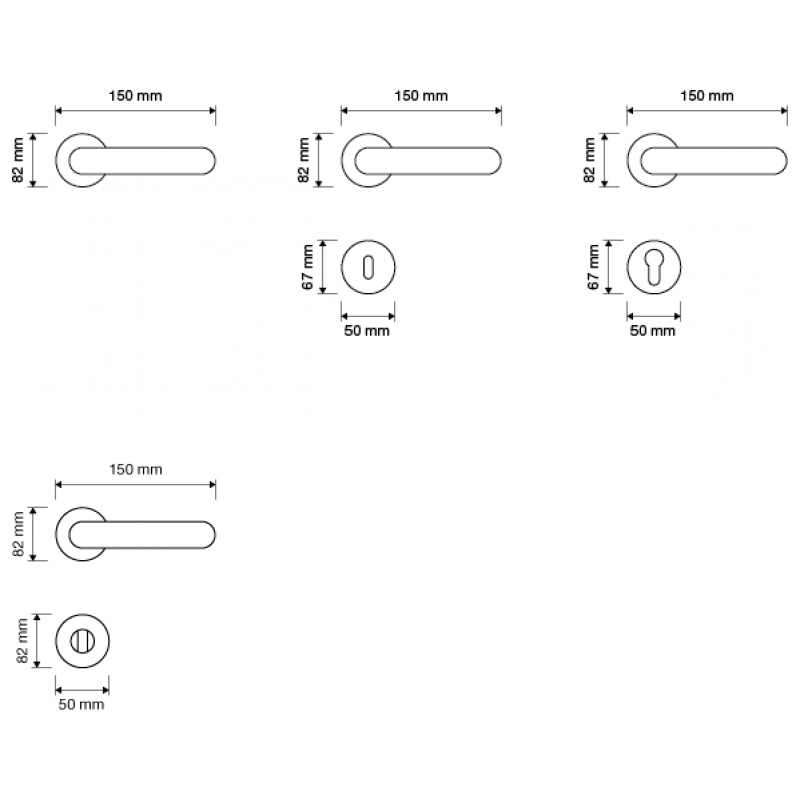 Soleil Patinè Türgriff auf Rosette Linea Calì Vintage