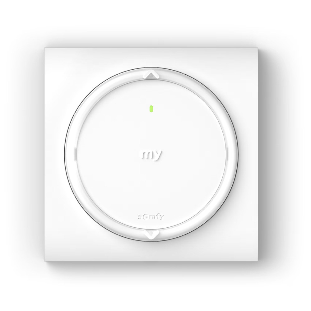 Somfy Amy io Wand-Funksteuerung mit eckigem oder rundem Rahmen