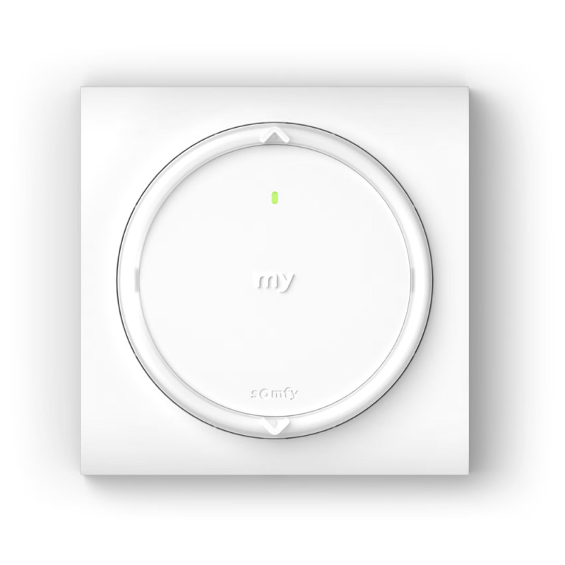 Somfy Amy io Wand-Funksteuerung mit eckigem oder rundem Rahmen