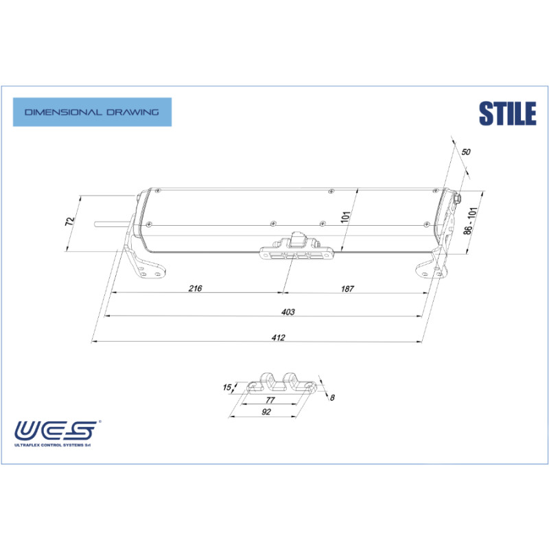 STILE UCS Ultraflex Kettenantrieb für Fenster Made in Italy