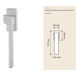 Stream Zincral Linea Calì Fenstergriff mit DK-Bewegung