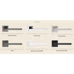 Stream Zincral Linea Calì Türgriff mit abgesenkter Rosette