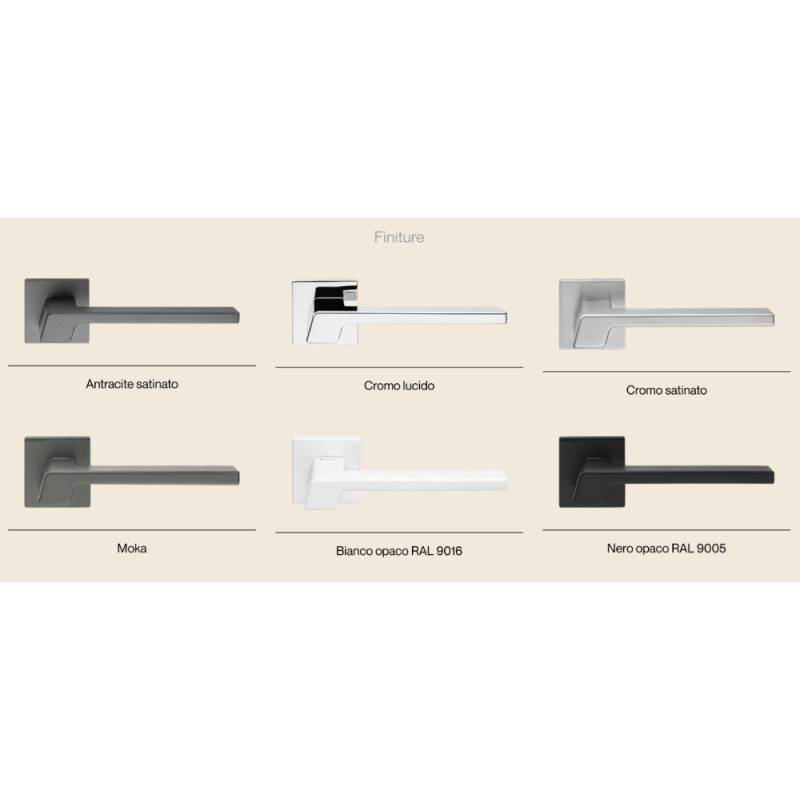 Stream Zincral Linea Calì Türgriff mit abgesenkter Rosette