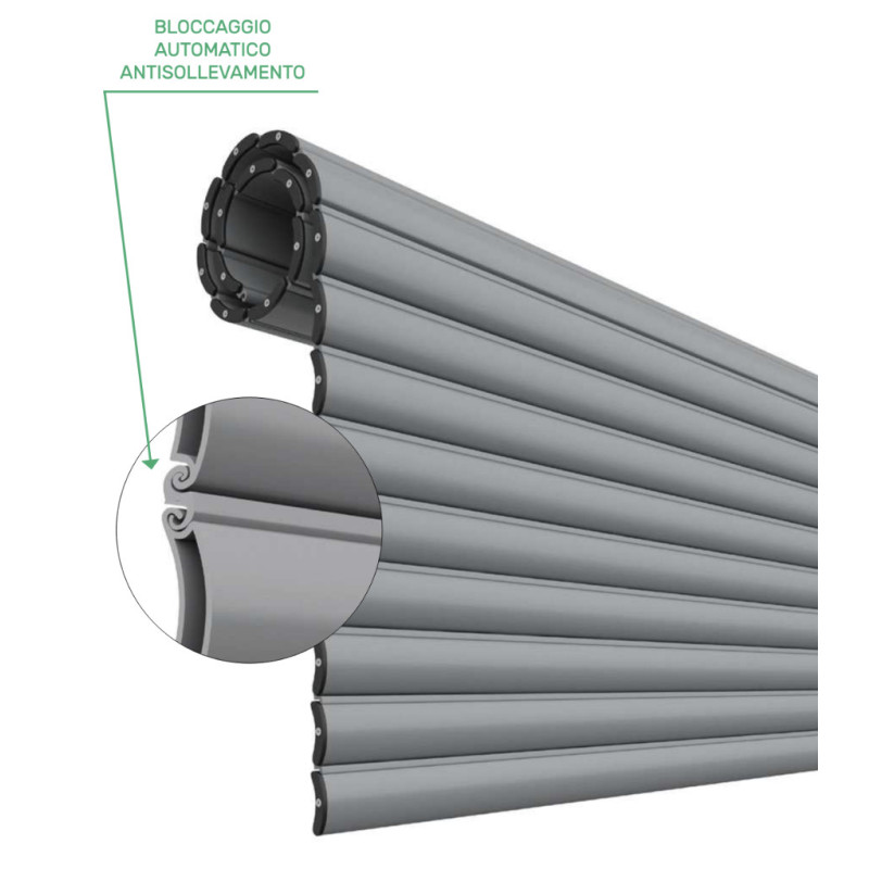 Einbruchhemmender Rollladen ANTISOLL PINTO aus Aluminium